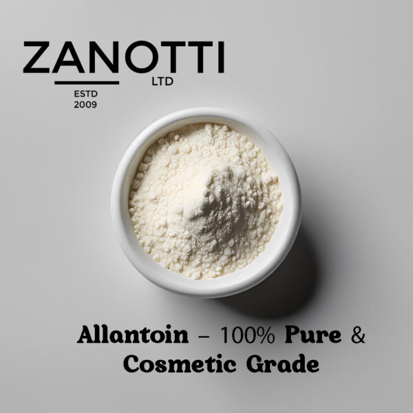 Zanotti Allantoin – 100% Pure & Cosmetic Grade, Skin-Soothing & Hydrating Ingredient for DIY Skincare, Creams, and Lotions – Gentle & Non-Irritating.