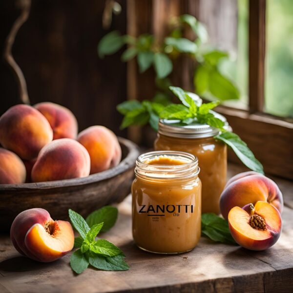 Zanotti Peach Butter – 100% Pure & Natural, Moisturizing & Nourishing for Skin & Hair, Ideal for DIY Beauty Products